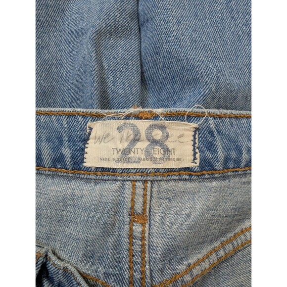 Free People We The Free Vixen Cigarette Jeans Distressed Raw Hem Size 28 - Picture 2 of 14